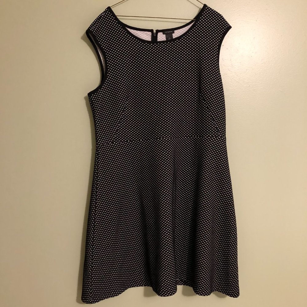 Anne Taylor Black Sleeveless A-line Dress